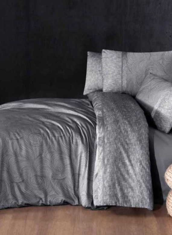 Постільна білизна Nesy Grey La Romano premium сатин евро 200х220