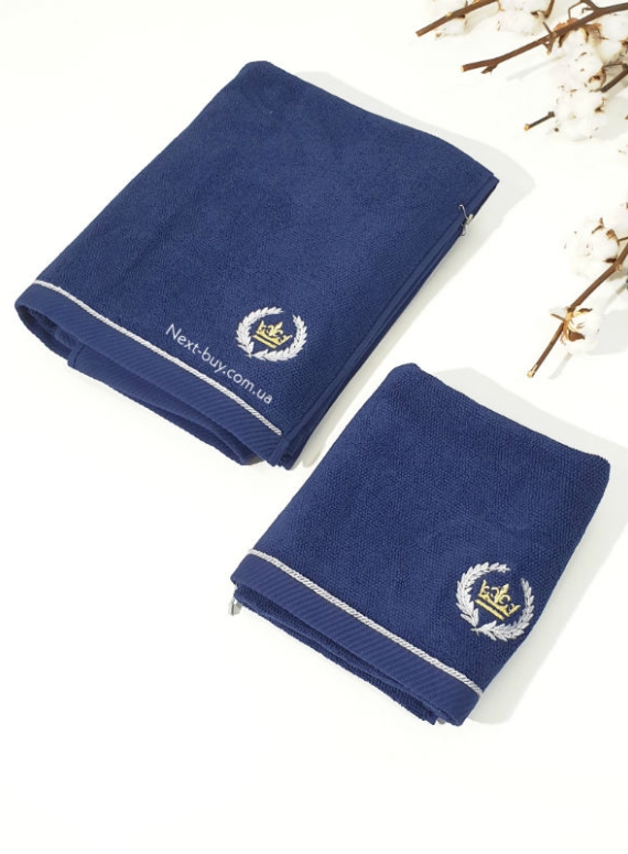 Maison D´or Pierre Loti полотенце лицевое махра синее