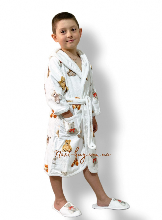 Maison D`or Tobi Junior Bathrobe дитячий халат з тапочками