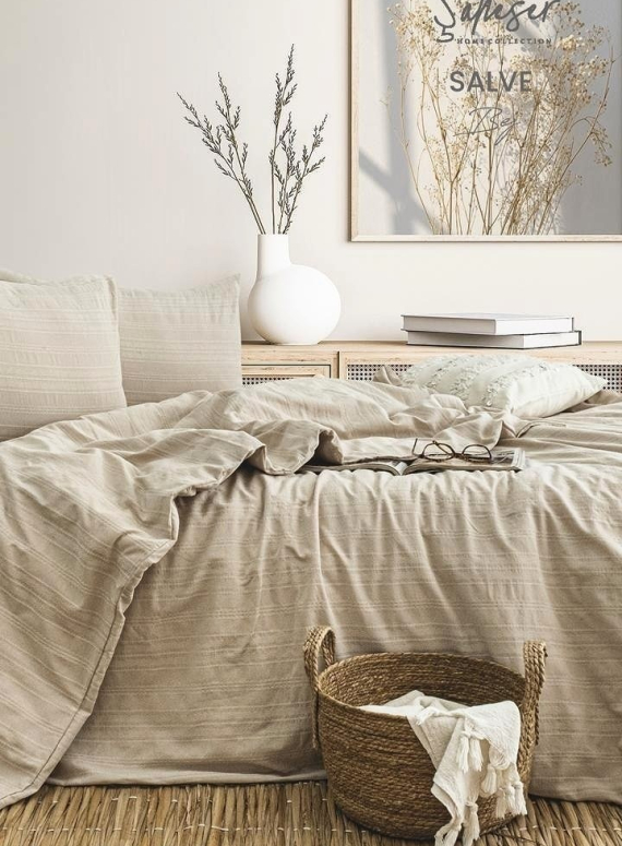 Постільна білизна Saheser Salve Bej євро 200х220 jacquard