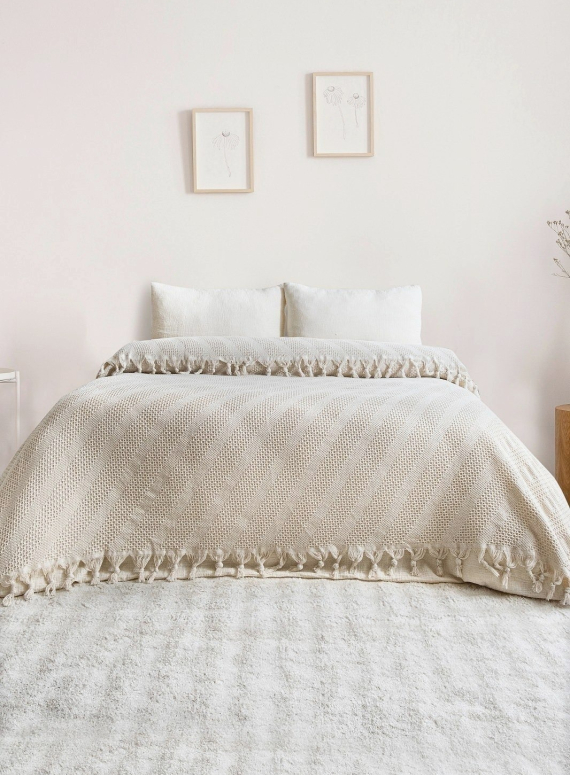 Натуральное, легкое пике Saheser Opera Cream евро Турция