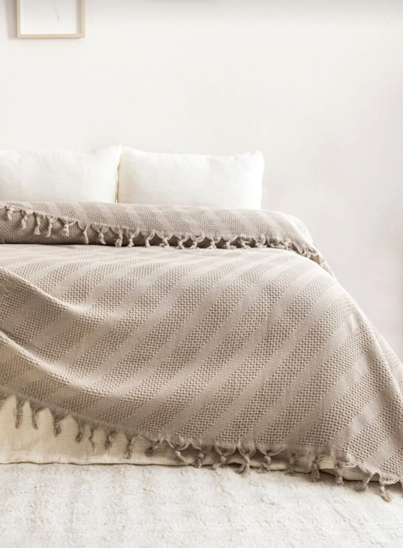 Натуральное, легкое пике Saheser Opera Bej евро Турция