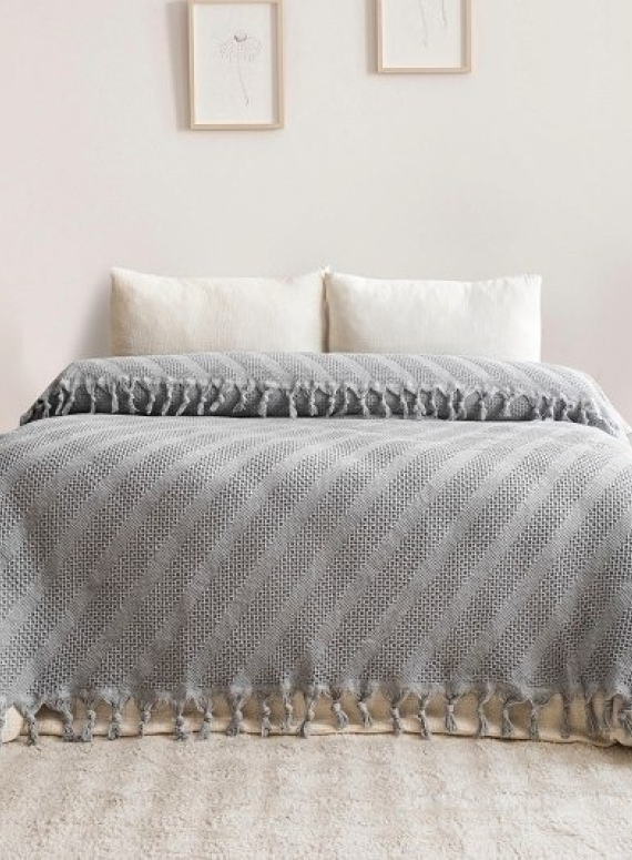 Натуральное, легкое пике Saheser Opera Grey евро Турция