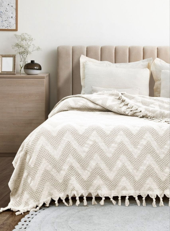 Натуральне, легке піке Saheser Naomi Cream євро Туреччина