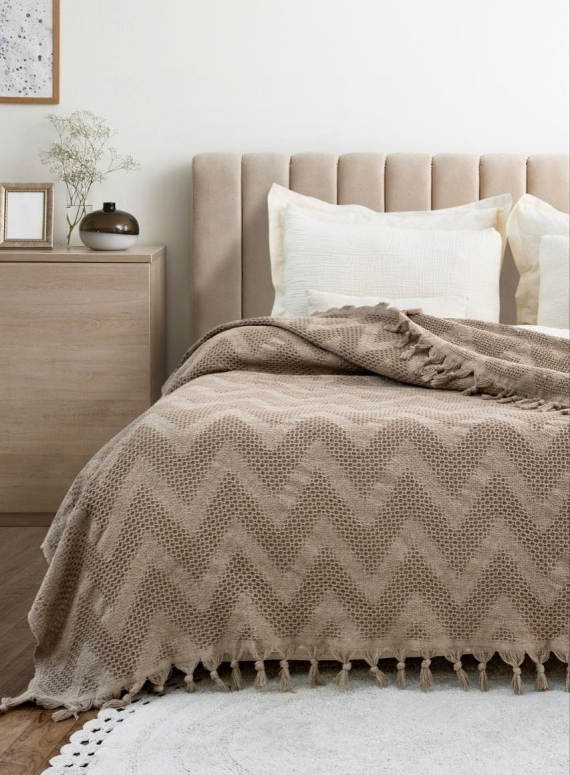 Натуральне, легке піке Saheser Naomi Bej євро Туреччина