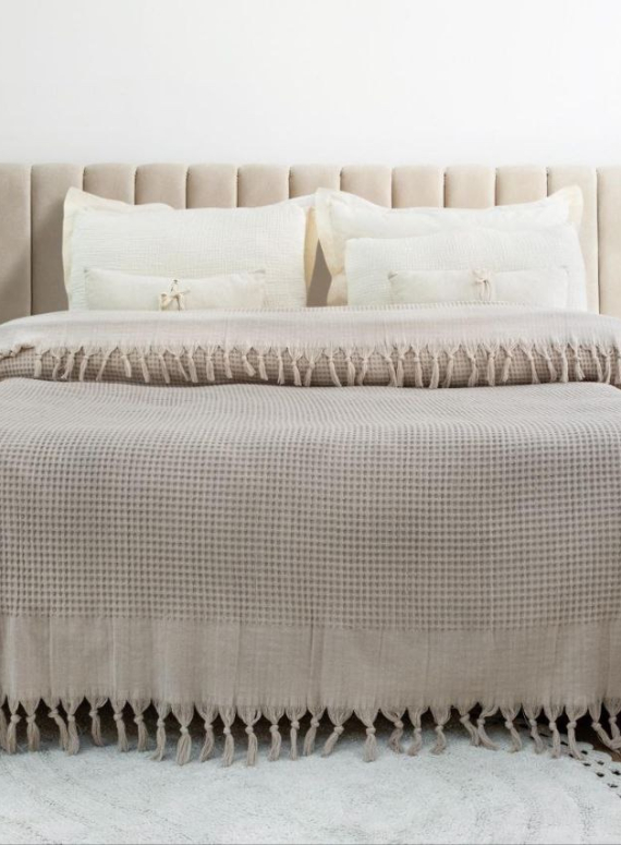 Натуральное, легкое пике Saheser Torino Bej евро Турция