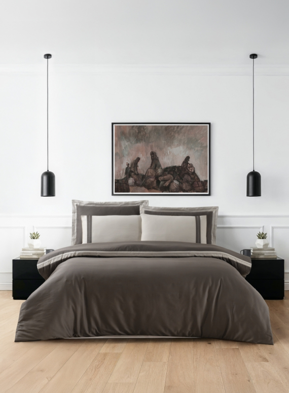 Постільна білизна Alara Iron La Romano premium сатин Євро 200×220