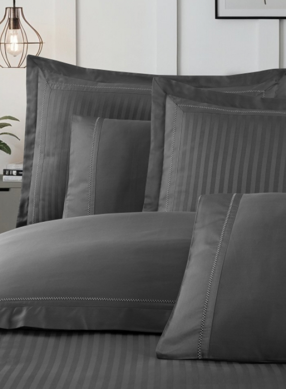 Постільна білизна Orcella Grey La Romano premium сатин Євро 200×220