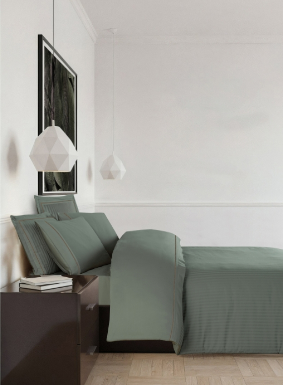 Постільна білизна Orcella Moonmist La Romano premium сатин Євро 200×220