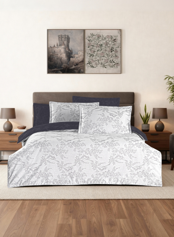 Постільна білизна Merida Grey La Romano premium сатин Євро 200×220