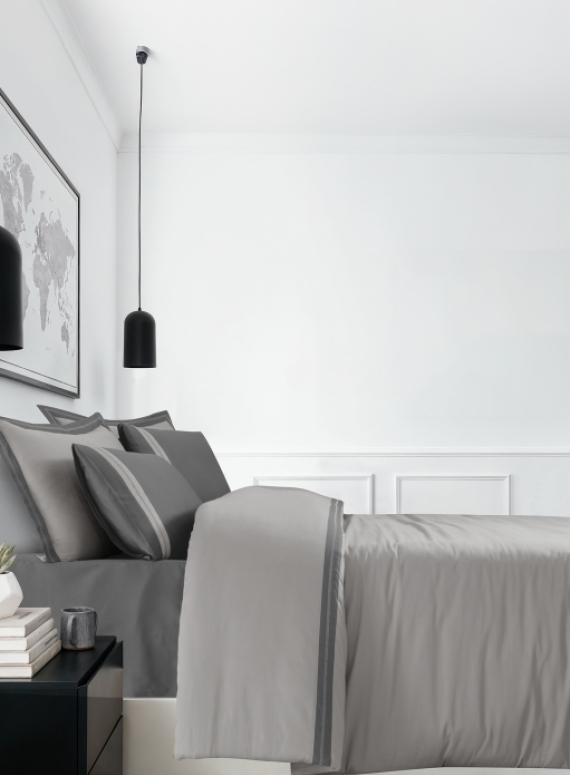 Постільна білизна Alara Ash La Romano premium сатин Євро 200×220