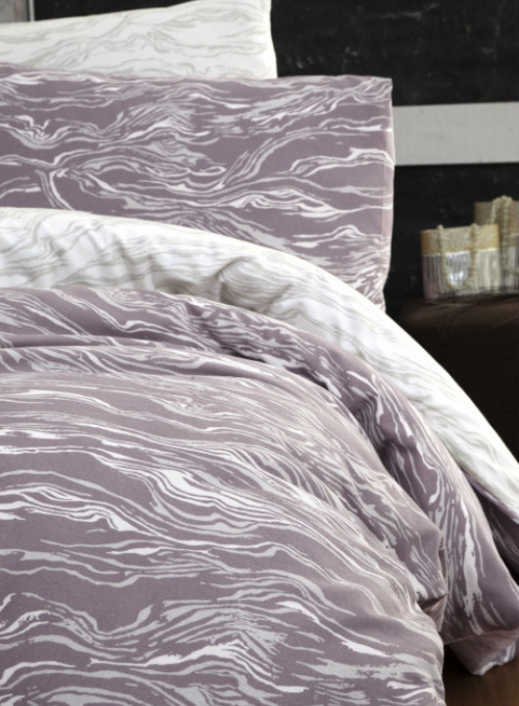 Постельное белье First Choice Flannel Larnell Lilac евро 200х220