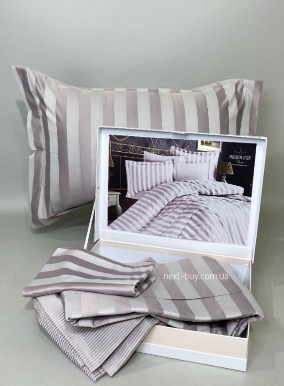Бамбуковое постельное белье Maison D'or Fous Linens Set Lilac 200x220см
