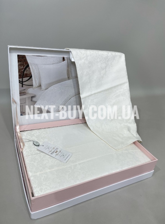Постельное белье Maison D'or Pearl White 200x220см бамбук жаккард