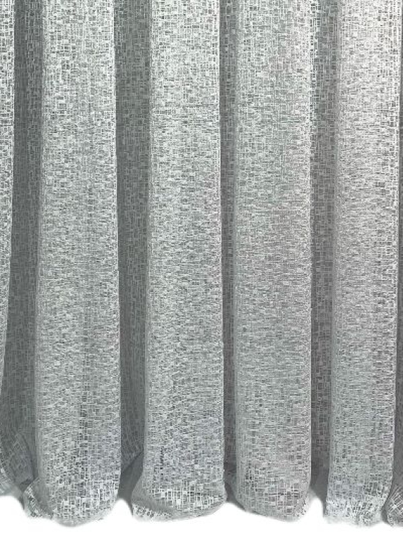 Тюль сітка з плетінням Weaving білий Туреччина