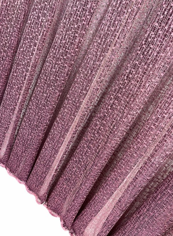 Тюль сітка з плетінням Weaving малиновий Туреччина