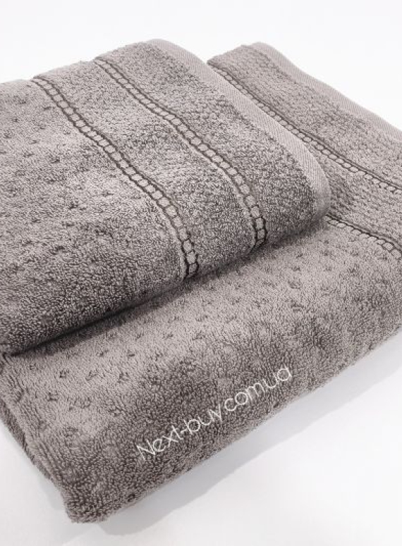 Махровое полотенце для лица Cestepe Bayeno 50х90 т.коричневое Турция