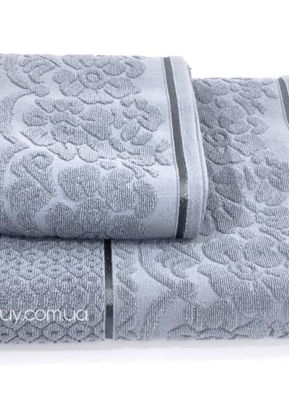 Махровое полотенце для лица Cestepe Dore 50х90 синее Турция