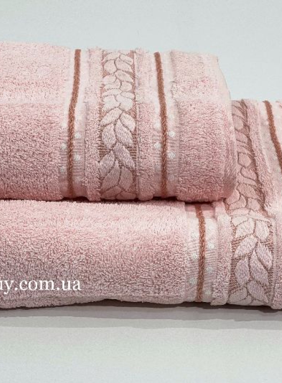 Махровое полотенце для лица Cestepe Filiz розовое 50х90 Турция