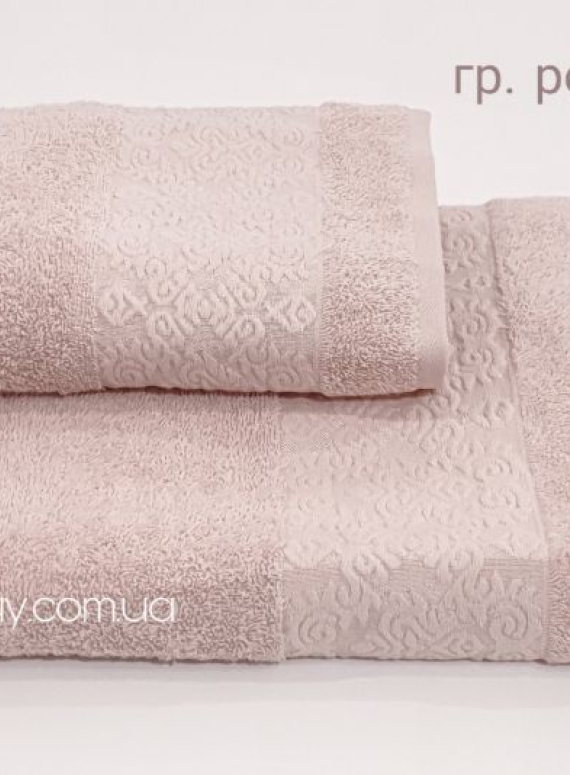 Махровое полотенце для лица Cestepe Regnum Athena грязно-розовое 50х90 Турция