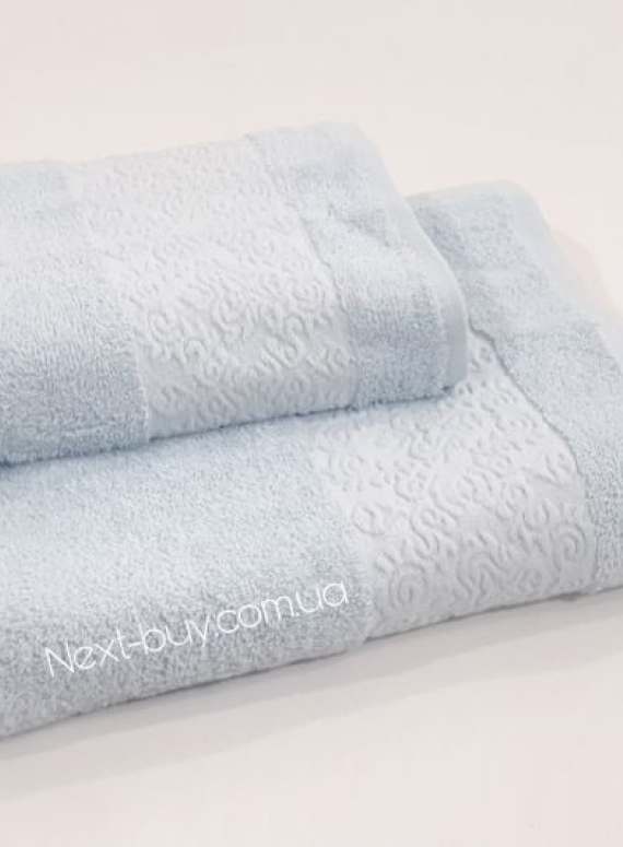 Махровое полотенце для бани Cestepe Regnum Athena голубое 70х140 Турция