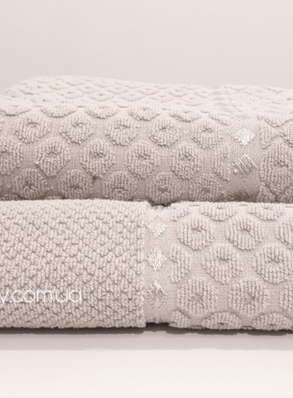 Махровое полотенце для бани Cestepe lux Desa 70х140 серый Турция