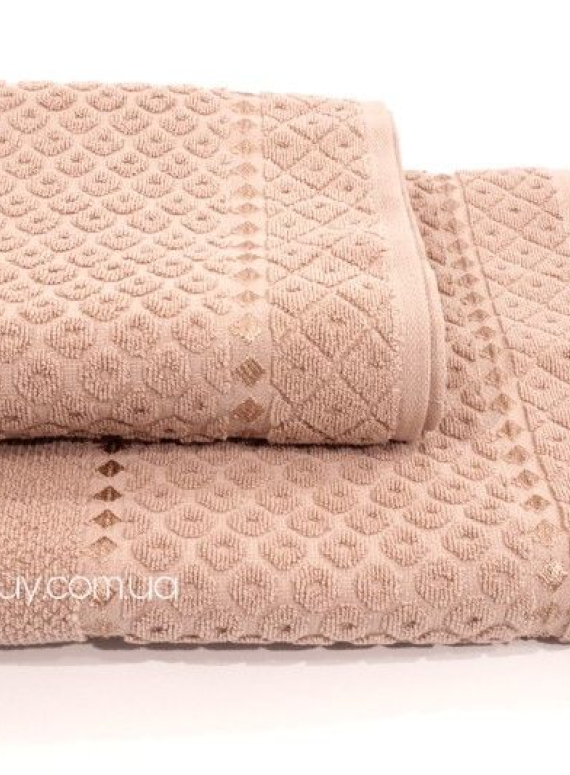 Махровое полотенце для бани Cestepe lux Desa 70х140 персиковый Турция