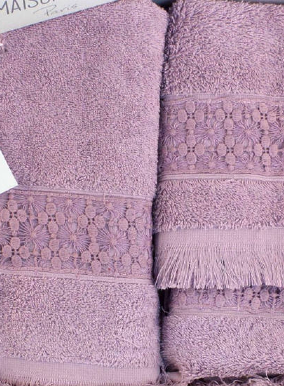 Maison D´or Suzanne Lila набор хлопковых полотенец  3шт. фиолетовый