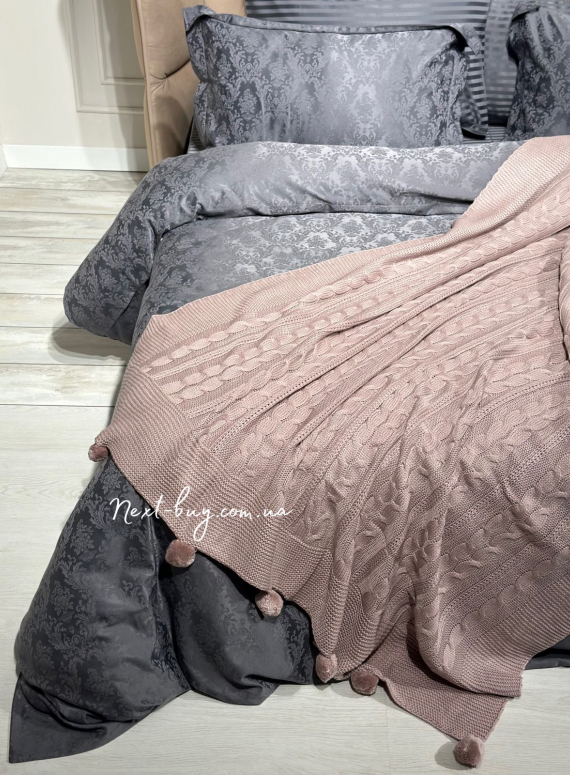 Diamond Mora lila в'язаний плед 130х170 Туреччина