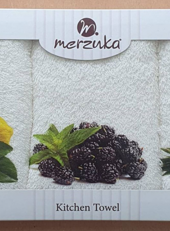 Набор кухонных полотенец Merzuka Berries and fruits 3шт. 30х50