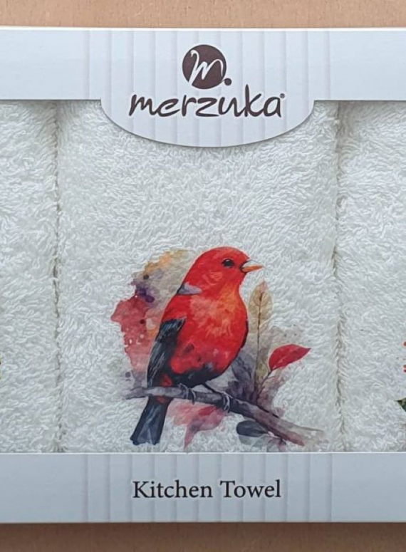 Набір кухонних рушників Merzuka Birds 3шт. 30х50см