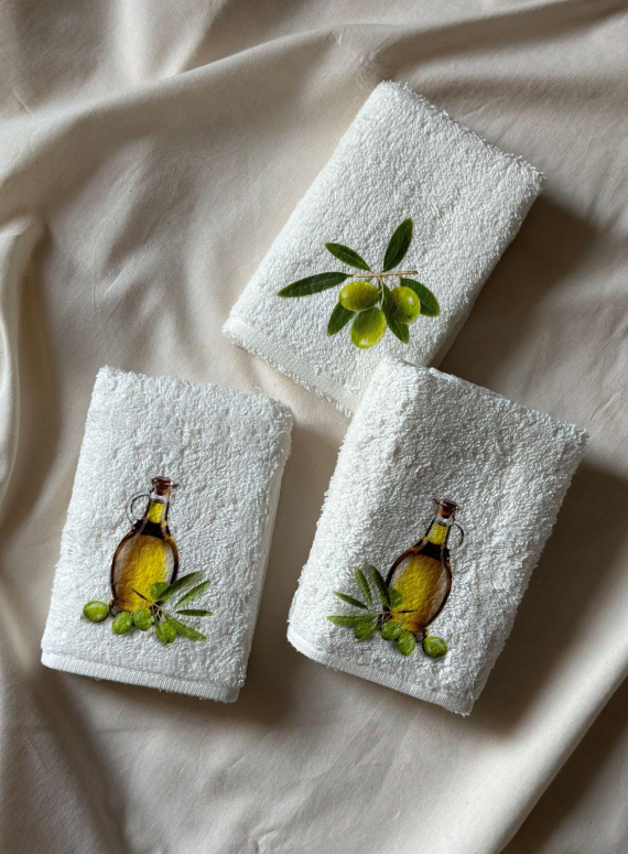 Набір кухонних рушників Merzuka Olive 3шт. 30х50см