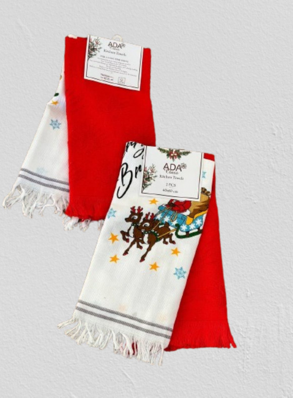 Набір кухонних рушників Ada Christmas 2шт. 40х60
