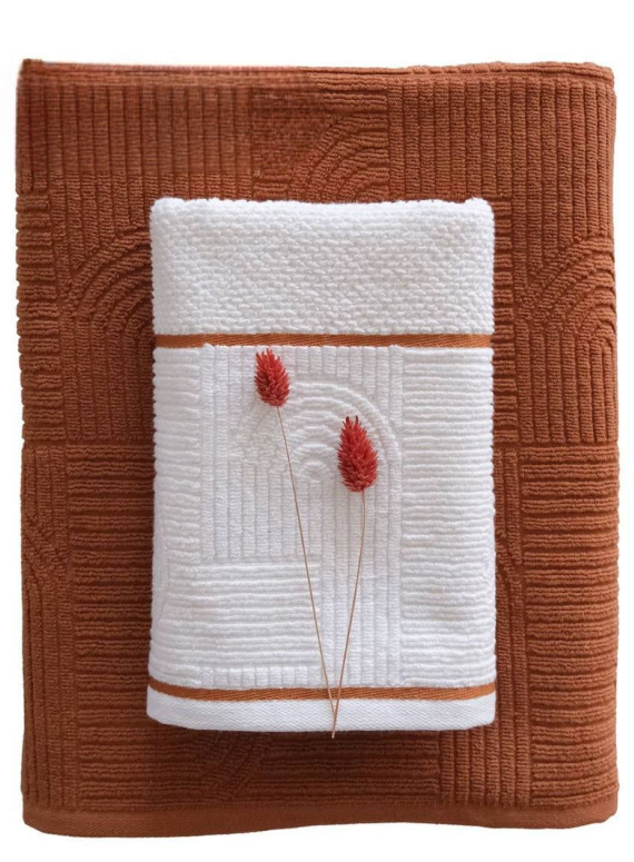 Набір бавовняних рушників Istanbul Babil Kiremit 2шт