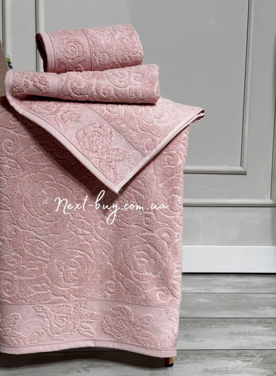 Набір бавовняних рушників Maison D'or Garden Rose rose 3шт