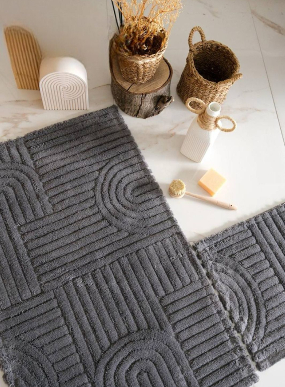 Набір натуральних килимків для підлоги Babil Antra 2шт. 40x60 + 60x100 см Туреччина