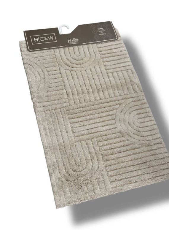 Набір натуральних килимків для підлоги Babil Bej 2шт. 40x60 + 60x100 см Туреччина