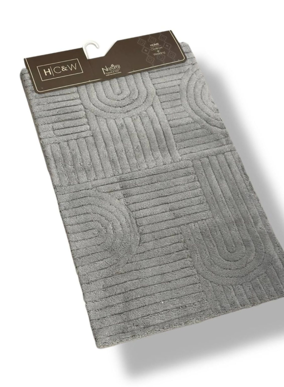 Набір натуральних килимків для підлоги Babil Gri 2шт. 40x60 + 60x100 см Туреччина