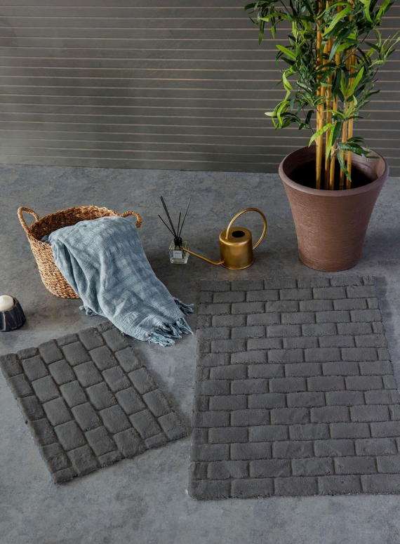 Набір натуральних килимків для підлоги Wall Antra 2шт. 40x60 + 60x100 см Туреччина