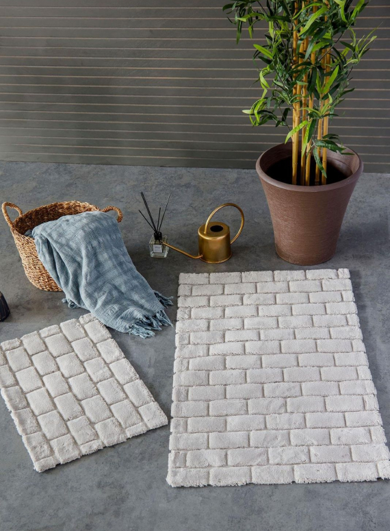 Набір натуральних килимків для підлоги Wall Gri 2шт. 40x60 + 60x100 см Туреччина