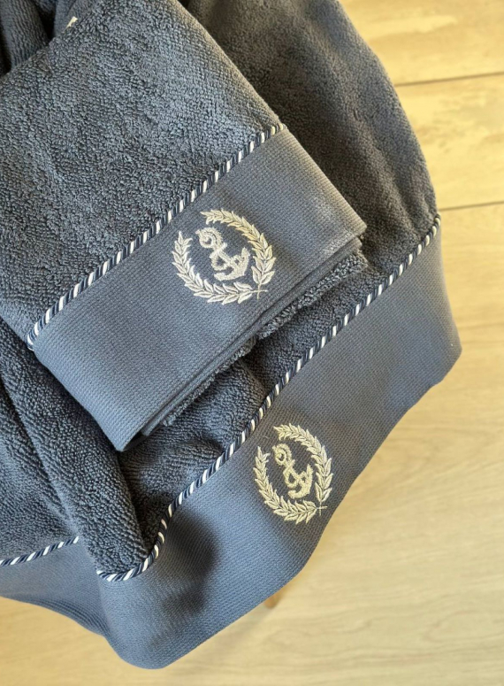 Махровий рушник Maison D'or Michel Sailing 85х150см блакитний