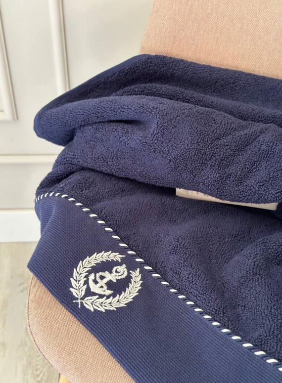 Махровий рушник Maison D'or Michel Sailing 85х150см синій