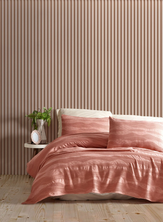 Жакардове покривало з наволочками Saheser Agata kiremit євро Туреччина