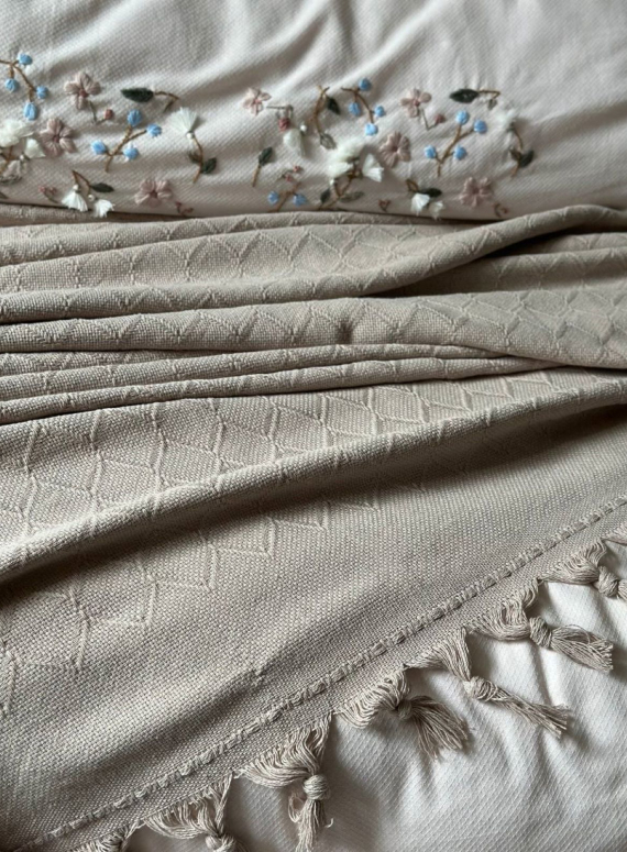 Натуральное, легкое пике Saheser Bari bej евро Турция