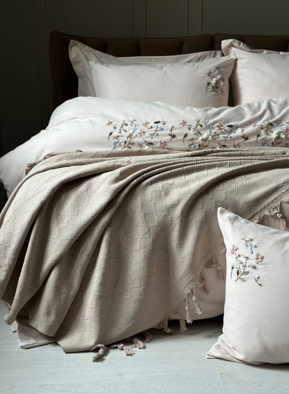 Натуральное, легкое пике Saheser Bari bej евро Турция