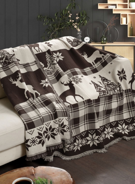 Плед Deer Polama бавовняний 220х240 Туреччина