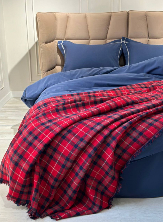 Плед Plaid Red бавовняний 220х240 Туреччина