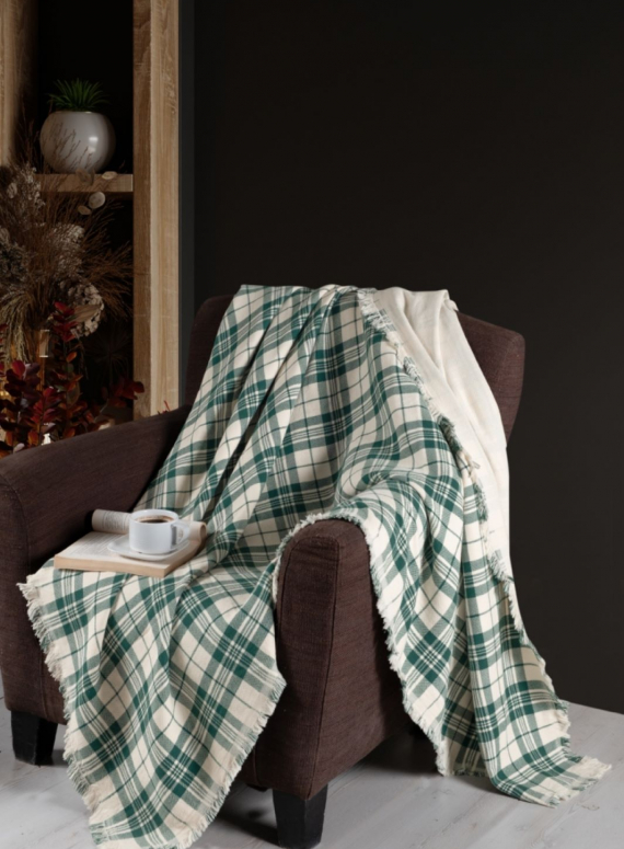 Плед Plaid Green бавовняний 220х240 Туреччина