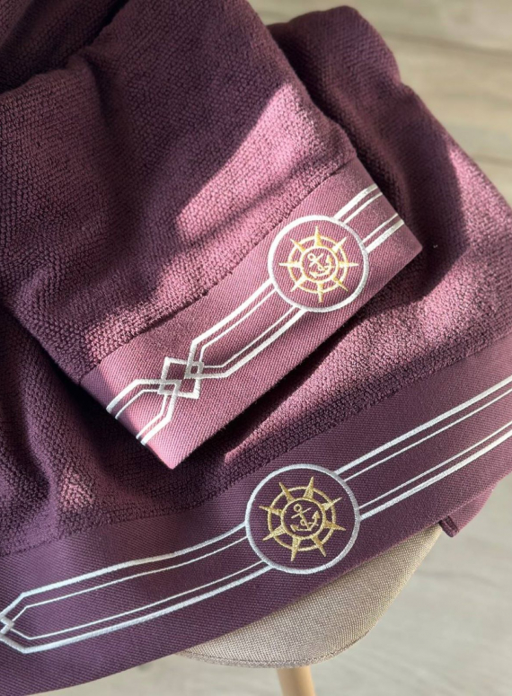 Maison D´or Elegance Marine рушник для обличчя махра бордо