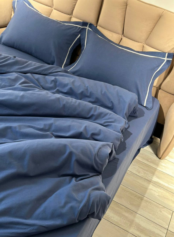 Постільна білизна First Choice фланель Soprano denim євро 200х220